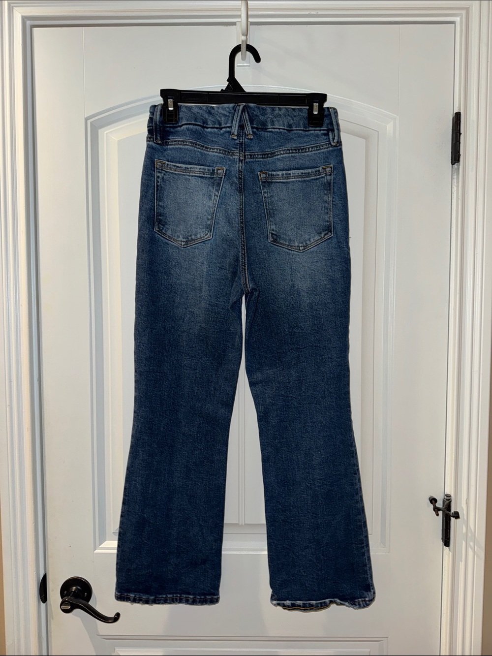 Good American Good Legs Crop Mini Boot Cut Jeans Indigo 590 size 8/29 - Picture 2 of 6